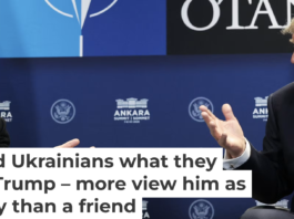 Ukrainian President Volodymyr Zelenskyy talks with U.S. President Donald Trump at the NATO summit on July 8, 2026. Win McNamee/Getty Images